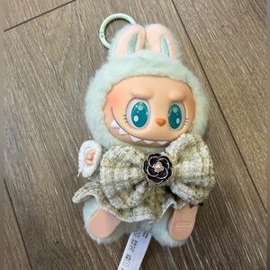 Pop Mart The Monsters Have A Seat Ququ Labubu Plush Pendant Keychain